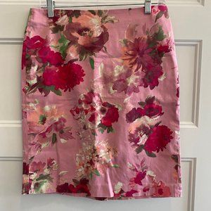 Falda pink flor Talbots